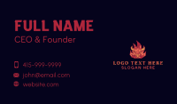 Bull Flame Barbecue Grill Business Card Image Preview