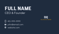 White Urban Western Wordmark  Business Card Image Preview