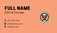 Serious Fox Face Business Card Preview