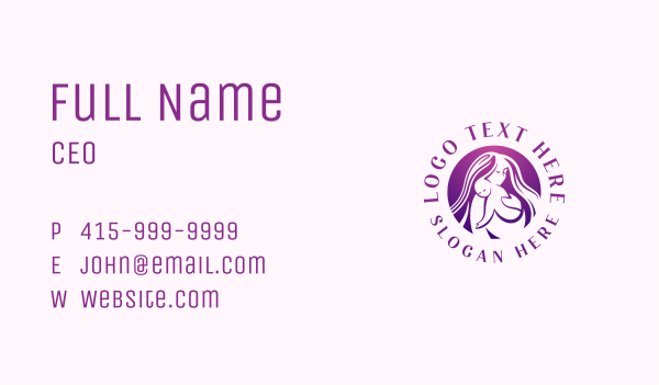 Mother Newborn Childcare Business Card Design Image Preview