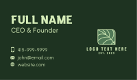 Green Leaf Emblem Business Card Image Preview