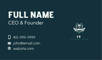 Golf Ball Shield Tournament Business Card Image Preview
