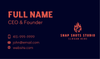 Flame Steakhouse Cow Business Card Design