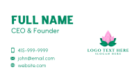 Lotus Petals Garden  Business Card Image Preview