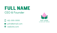 Lotus Petals Garden  Business Card Image Preview