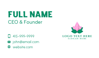 Lotus Petals Garden  Business Card Design