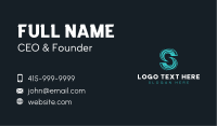 Business Brand Waves Letter S Business Card Image Preview