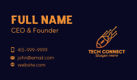 Rugby Ball Tech Business Card Image Preview