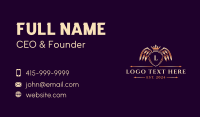 Wings Crown Hotel Business Card Design