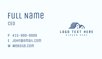 Home Roof Repair Business Card Image Preview