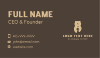 Brown Bear Daycare Business Card Image Preview