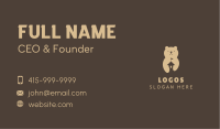 Brown Bear Daycare Business Card Image Preview