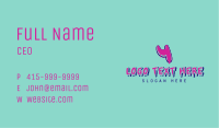 Paint Graffiti Letter Y Business Card Image Preview
