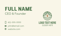 Coffee Bean Organic Badge Business Card Image Preview