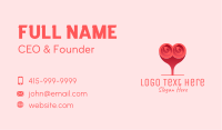 Flower Heart Balloon Business Card Image Preview