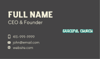 Hiphop Graffiti Wordmark Business Card Image Preview