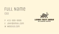 Bison Bull Fighting Business Card Image Preview