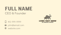 Bison Bull Fighting Business Card Design