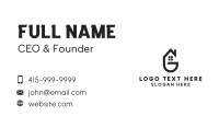 Real Estate Residential Letter G Business Card Preview