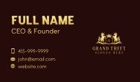  Royal Horse Crest Business Card Design