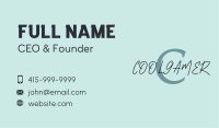 Fashion Boutique Lettermark Business Card Image Preview