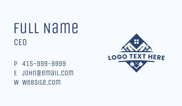 Handyman Tools Renovation Business Card Design Image Preview