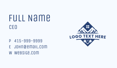 Handyman Tools Renovation Business Card Image Preview