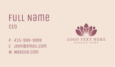 Lotus Pose Meditation Business Card Image Preview