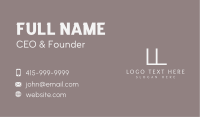 Deluxe Fashion Lettermark Business Card Image Preview