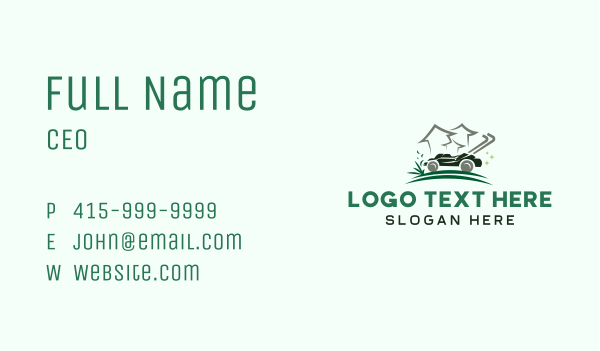 Gardening Lawn Care Business Card Design Image Preview