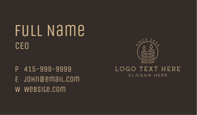 Candle Artisanal Decor Business Card Image Preview