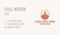 Boho Candle Vase Business Card Image Preview