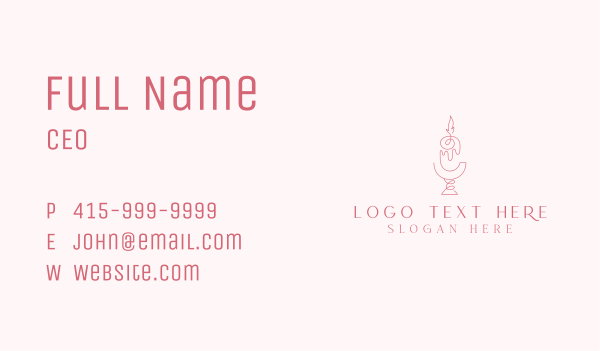 Craft Candle Maker Business Card Design Image Preview