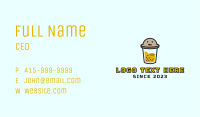 Boba Milk Tea Mascot Business Card Image Preview