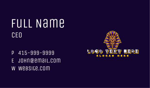 Egyptian Deity God Business Card Design Image Preview