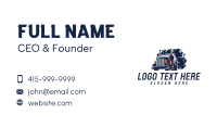 Smoking Truck Delivery Business Card Image Preview