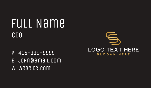 Tech Agency Luxury Letter S Business Card Design Image Preview