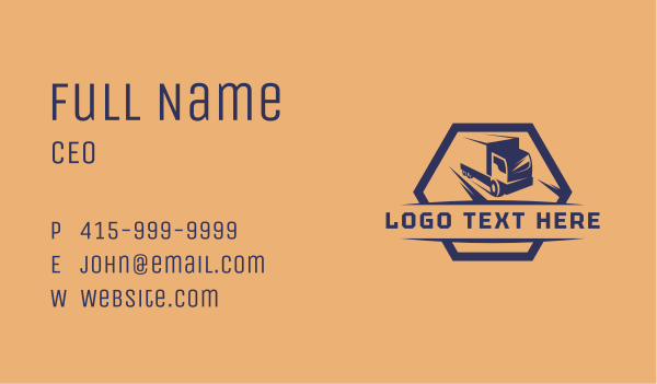 Truck Delivery Vehicle Business Card Design Image Preview