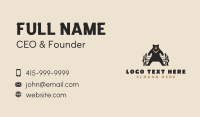 Grizzly Bear Bench Business Card Design