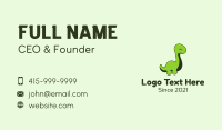 Cute Baby Dinosaur Business Card Image Preview