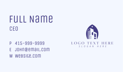 Realty Company Building  Business Card Image Preview