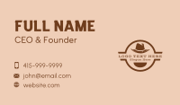 Western Cowboy Hat Business Card Image Preview