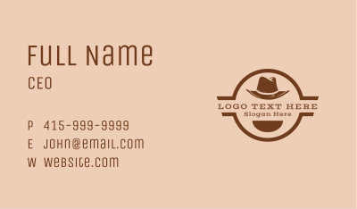 Western Cowboy Hat Business Card Image Preview