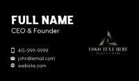 Luxury Apex Triangle Business Card Design