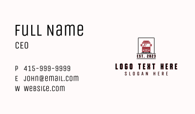 Truck Bus Auto Transport Business Card Image Preview