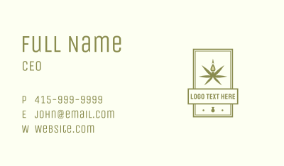 Hemp Leaf Extract Business Card Image Preview