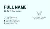 Modern Corporate Letter V  Business Card Image Preview