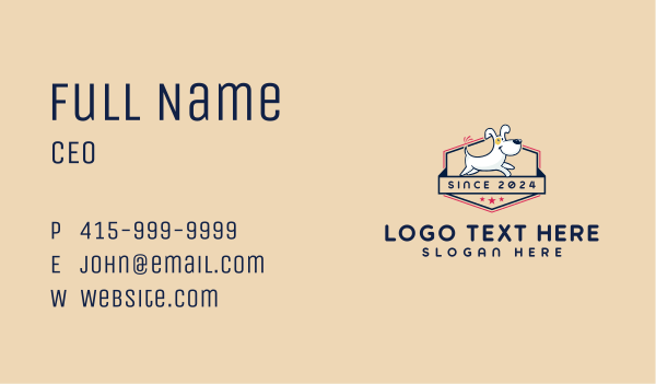 Veterinary Dog Kennel Business Card Design Image Preview