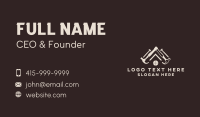 Hammer Roof House Business Card Image Preview