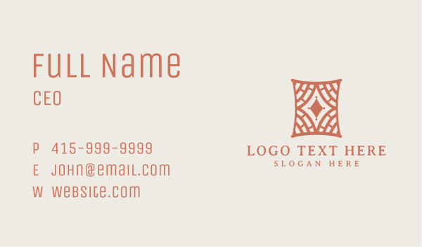 Home Decor Pattern Business Card Design Image Preview